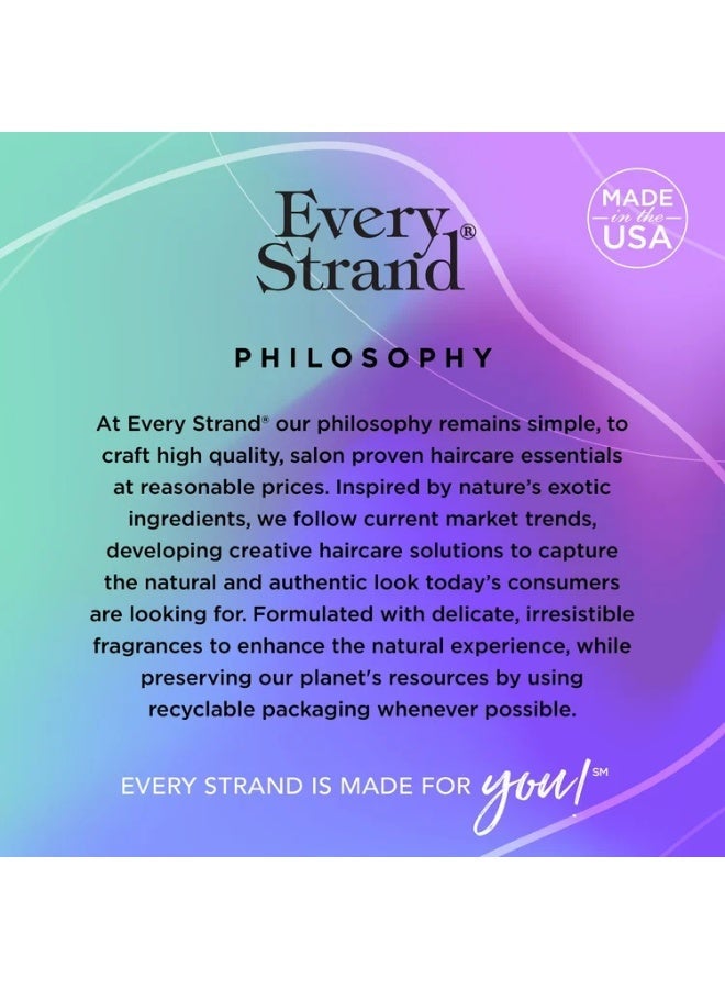 إيفري ستراند بلسم يُترك على الشعر بخلاصة الأفوكادو وزيت ثمر الورد وزيت الخروع، 237 مل، يمنع تجعد الشعر - Image 5